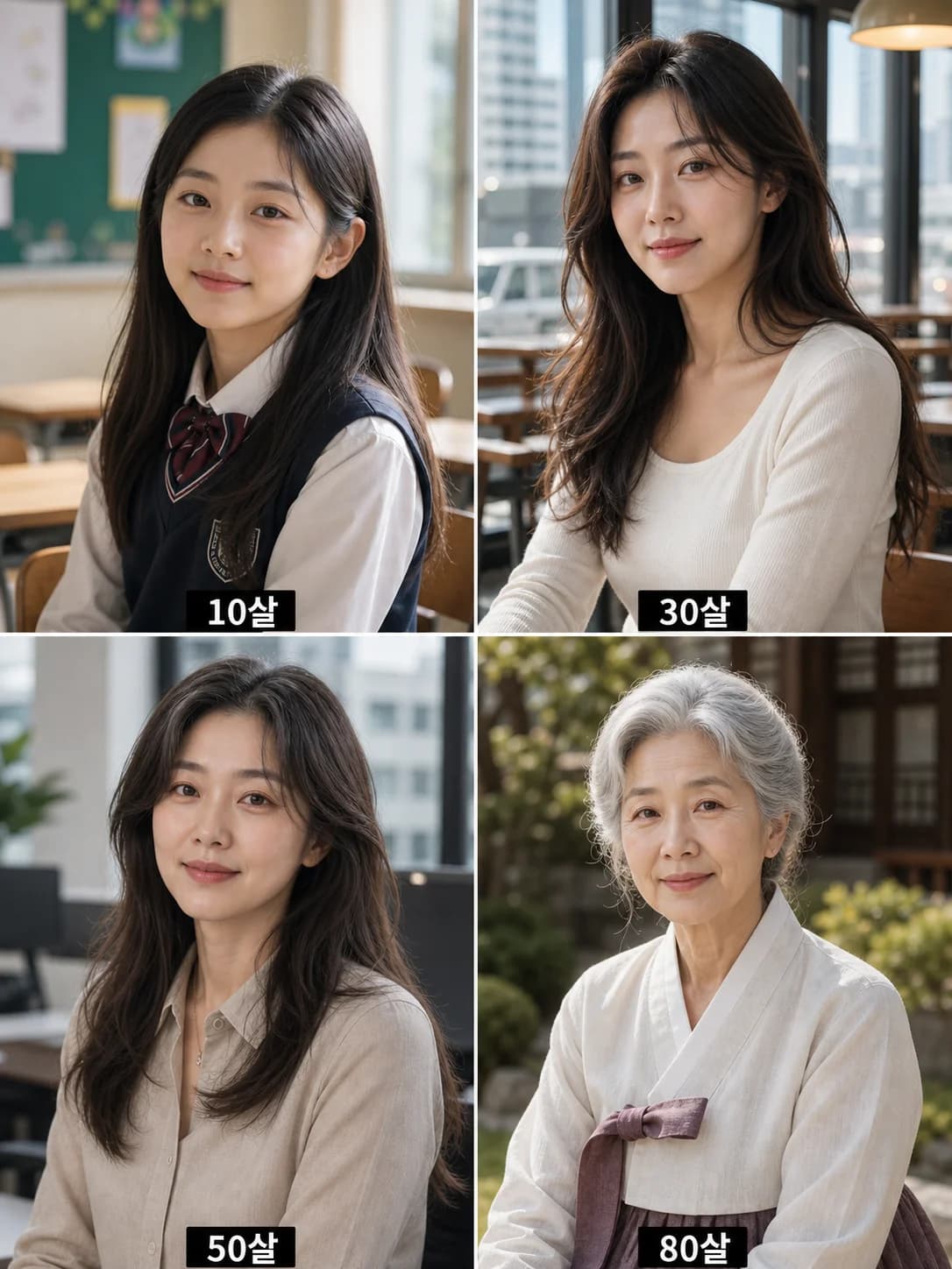 10살부터 80살까지 내 얼굴